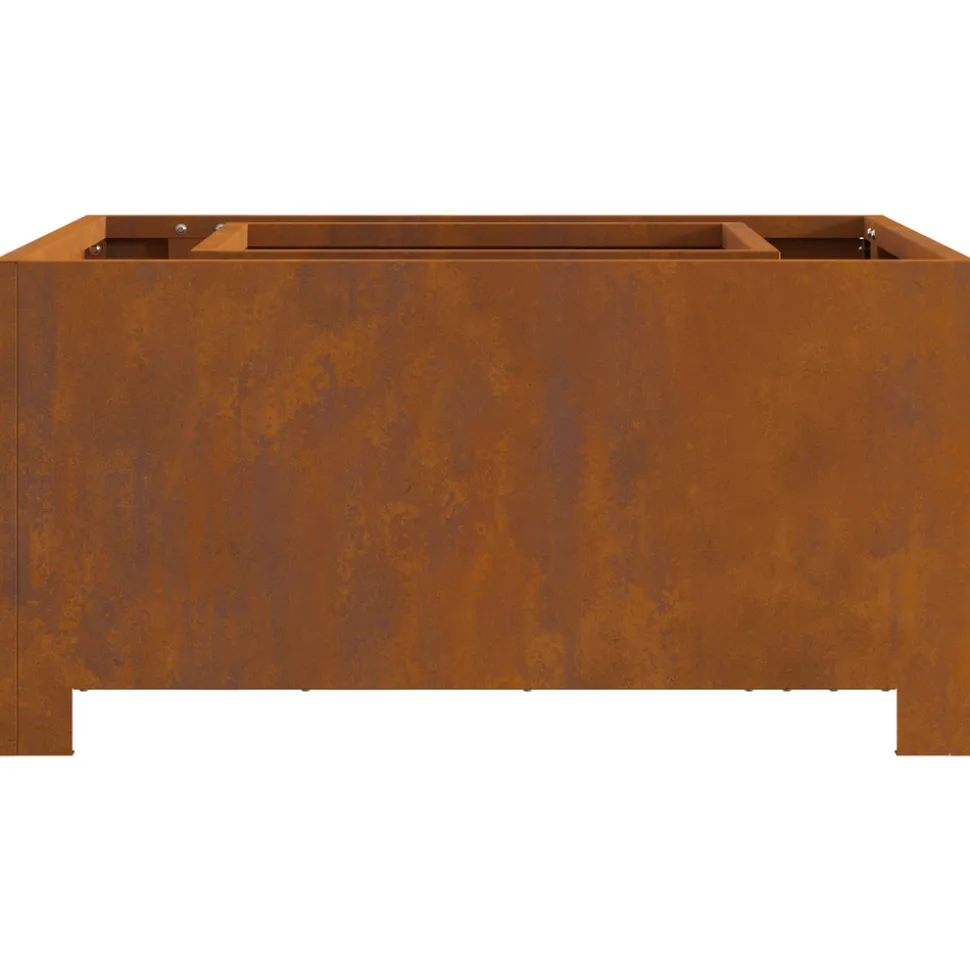 VIDAXL - Foyer carré 60x60x30 cm en acier résistant aux intempéries