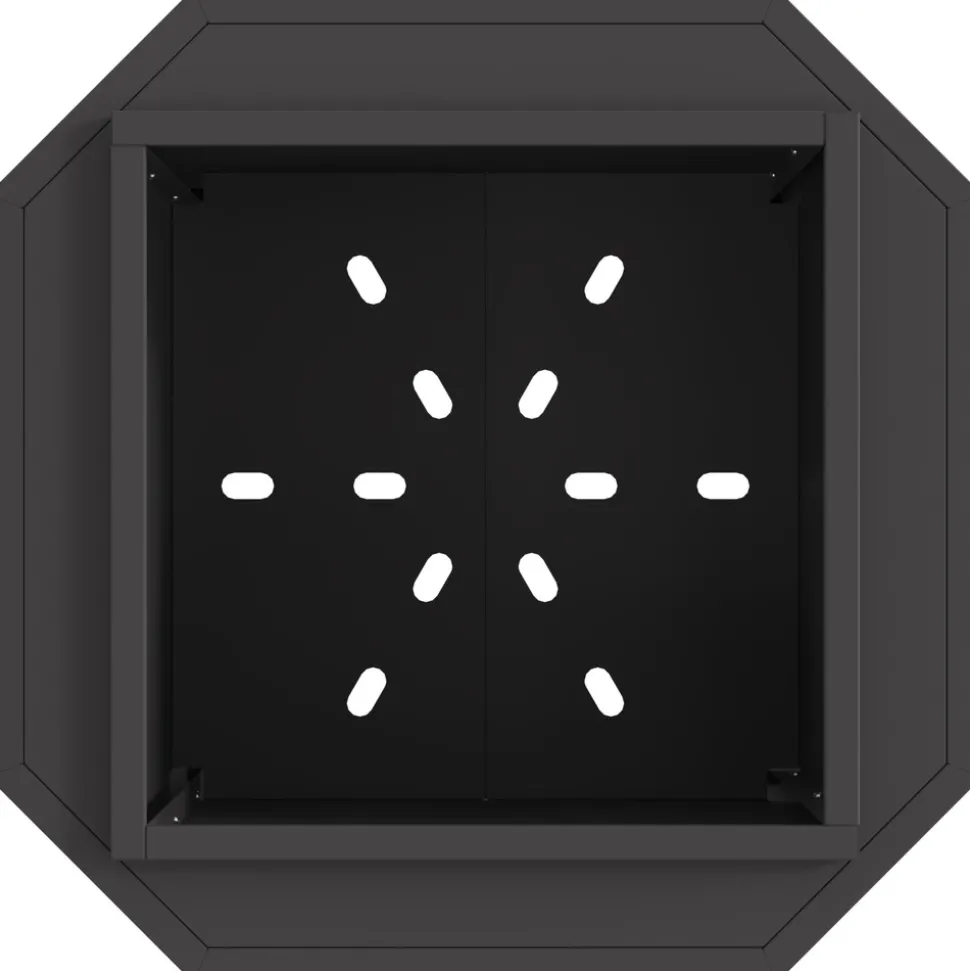 VIDAXL - Foyer sans fumée noir 48x48x51 cm en acier