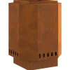 VIDAXL - Foyer sans fumée 38x38x51 cm en acier résistant aux intempéries