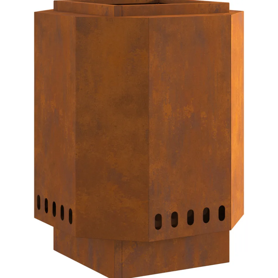 VIDAXL - Foyer sans fumée 38x38x51 cm en acier résistant aux intempéries