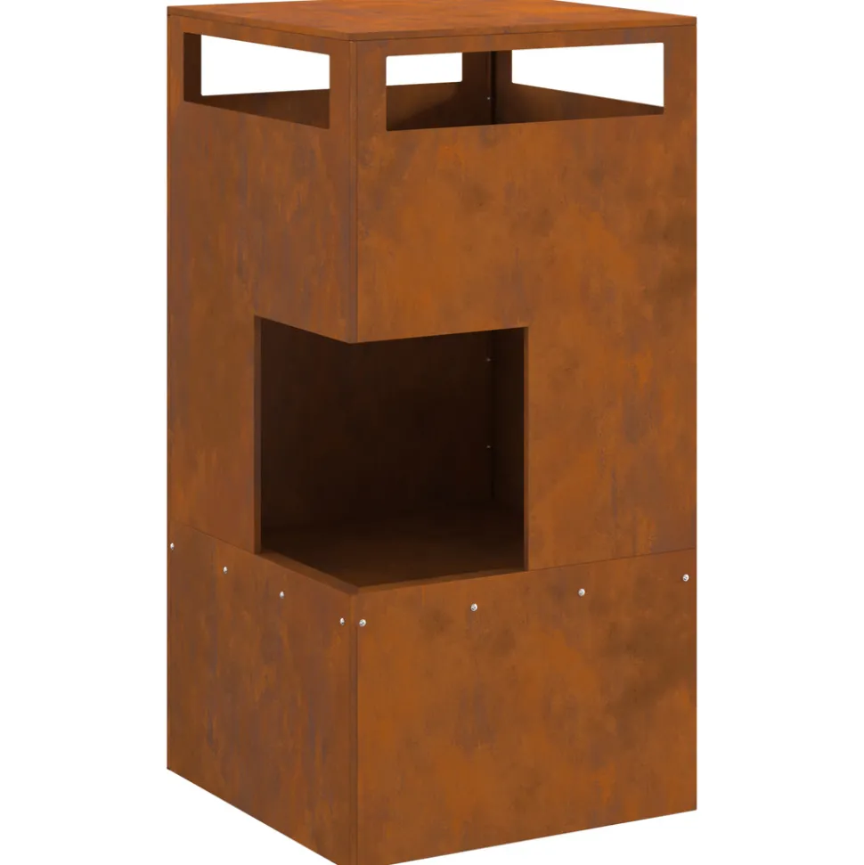 VIDAXL - Foyer 50x50x100 cm en acier résistant aux intempéries