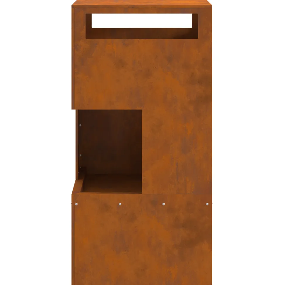 VIDAXL - Foyer 50x50x100 cm en acier résistant aux intempéries