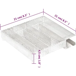 VIDAXL - Générateur de fumée froide 5 chambres 21 cm acier inoxydable