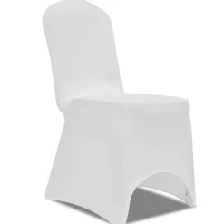 VIDAXL - Housse de chaise extensible 4 pcs blanc