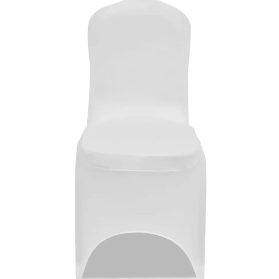 VIDAXL - Housse de chaise extensible 4 pcs blanc