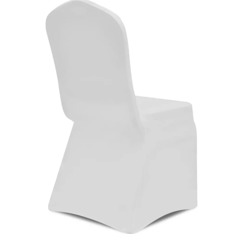 VIDAXL - Housse de chaise extensible 4 pcs blanc