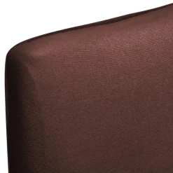 VIDAXL - Housse de chaise droite extensible 6 pcs marron