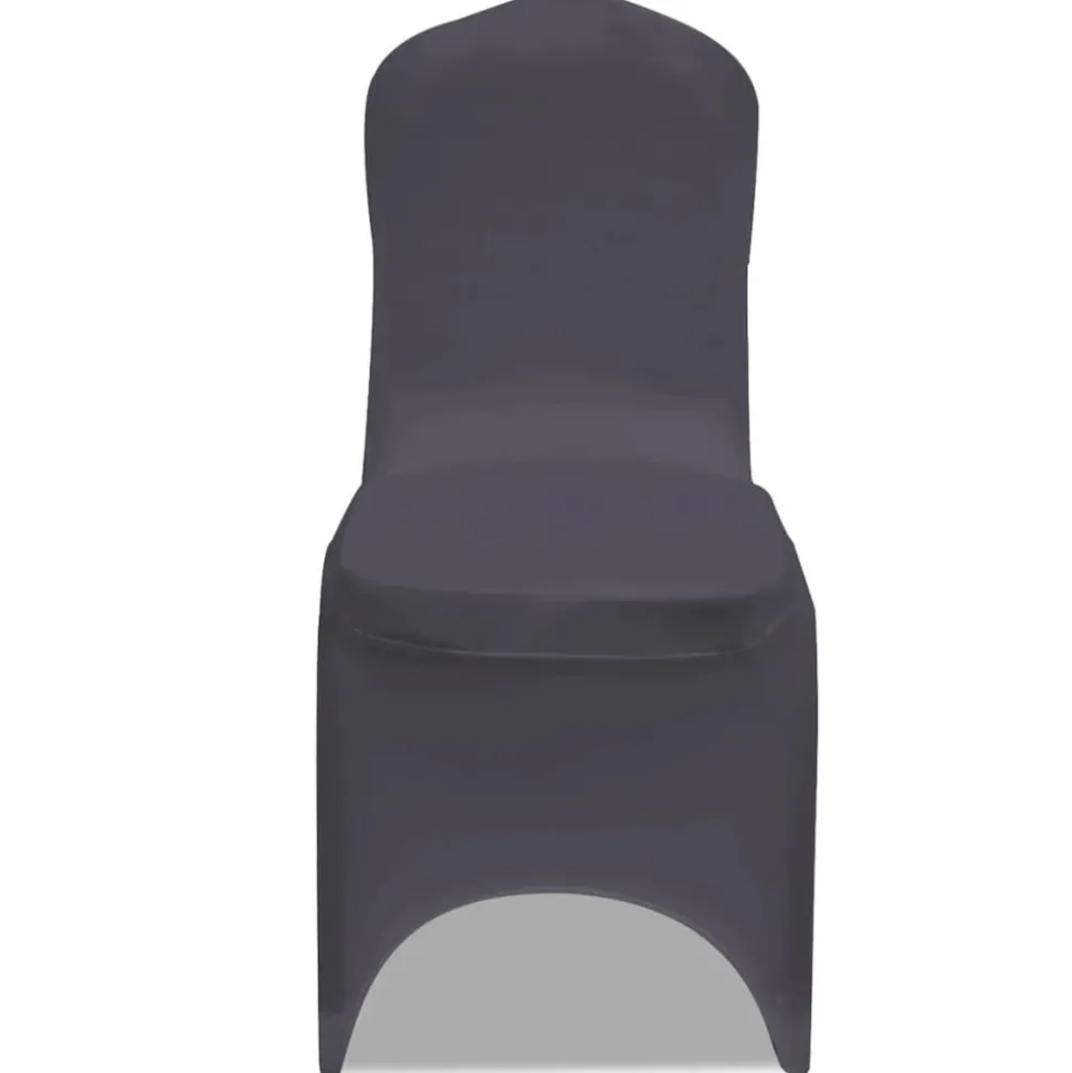 VIDAXL - Housse de chaise extensible 4 pcs anthracite