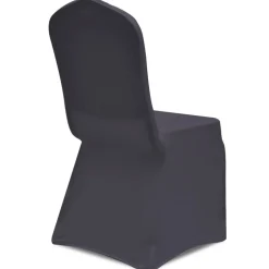 VIDAXL - Housse de chaise extensible 4 pcs anthracite