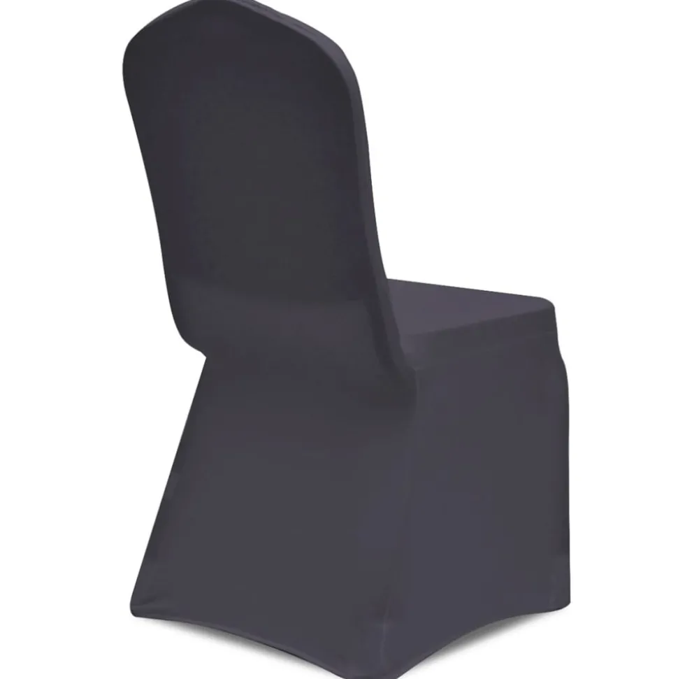 VIDAXL - Housse de chaise extensible 4 pcs anthracite