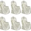 VIDAXL - Housse de chaise crème pour le banquet de mariage 6 pièces