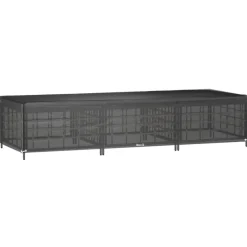 VIDAXL - Housse de chaise longue 12 œillets 205x75x40 cm polyéthylène