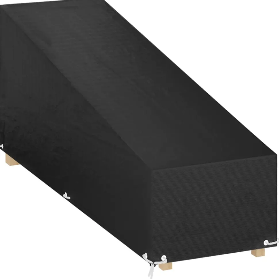 VIDAXL - Housse de chaise longue 12 œillets 200x65x35/60 cm polyéthylène