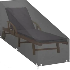 VIDAXL - Housse de chaise longue 12 œillets 200x65x35/60 cm polyéthylène