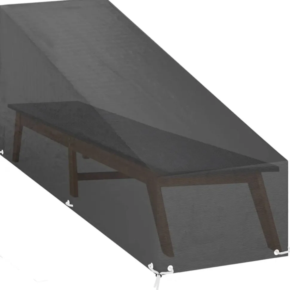 VIDAXL - Housse de chaise longue 12 œillets 205x75x40/70 cm polyéthylène