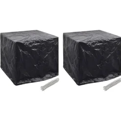 VIDAXL - Housse de réservoir d'eau de jardin 2pcs 8 œillet 116x100x120cm