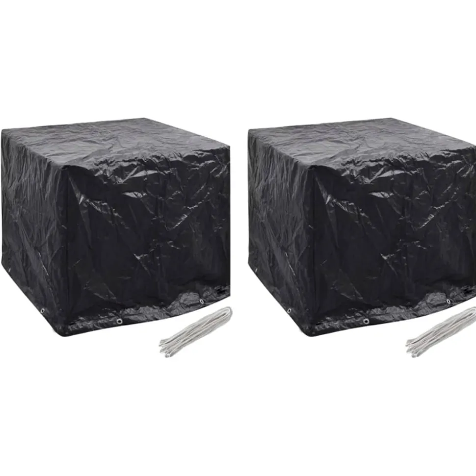 VIDAXL - Housse de réservoir d'eau de jardin 2pcs 8 œillet 116x100x120cm