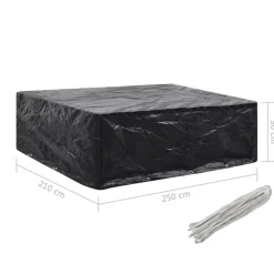 VIDAXL - Housse de salon de jardin 8 œillets 250x210x90 cm