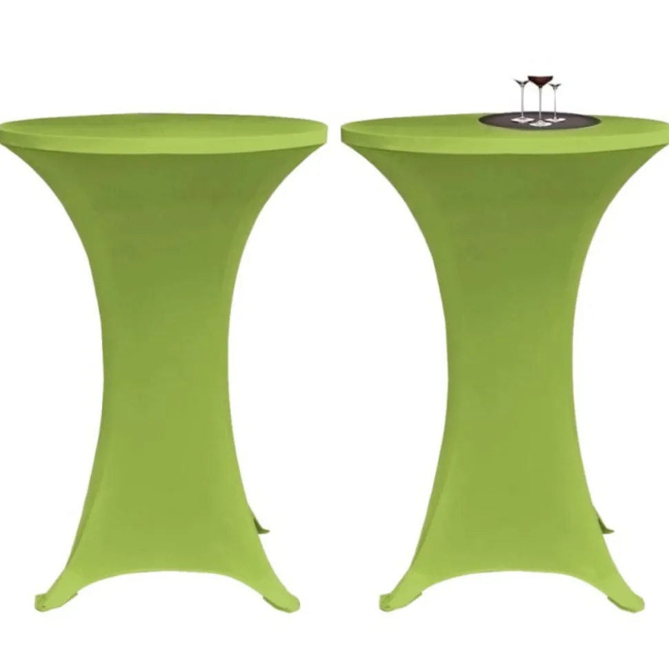 VIDAXL - Housse de table extensible 2 pcs 60 cm verte