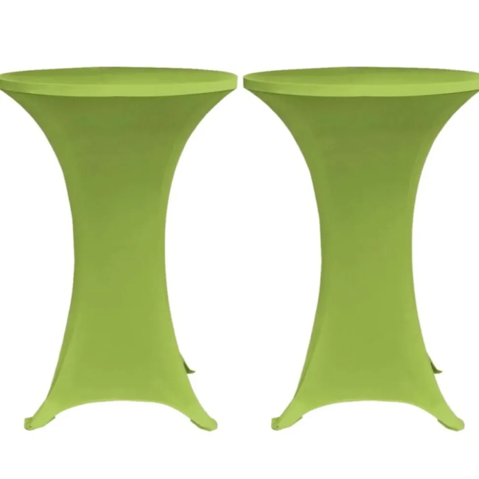 VIDAXL - Housse de table extensible 2 pcs 60 cm verte