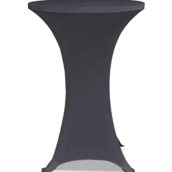 VIDAXL - Housse de table extensible 60 cm 2 pcs anthracite
