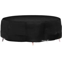 VIDAXL - Housse pour salon îlot 10 œillets ø236x67 cm rond