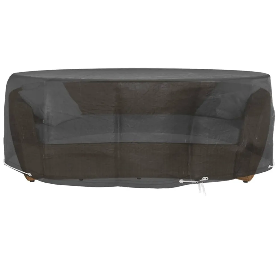 VIDAXL - Housse pour salon îlot 10 œillets ø236x67 cm rond