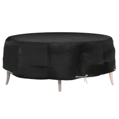 VIDAXL - Housse pour salon îlot 8 œillets ø188x50 cm rond