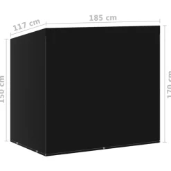 VIDAXL - Housses de balancelle 2 pcs 6 œillets 185x117x170 cm