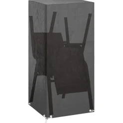 VIDAXL - Housses de chaise de jardin 2 pcs 8 œillets 75x70x140 cm pe