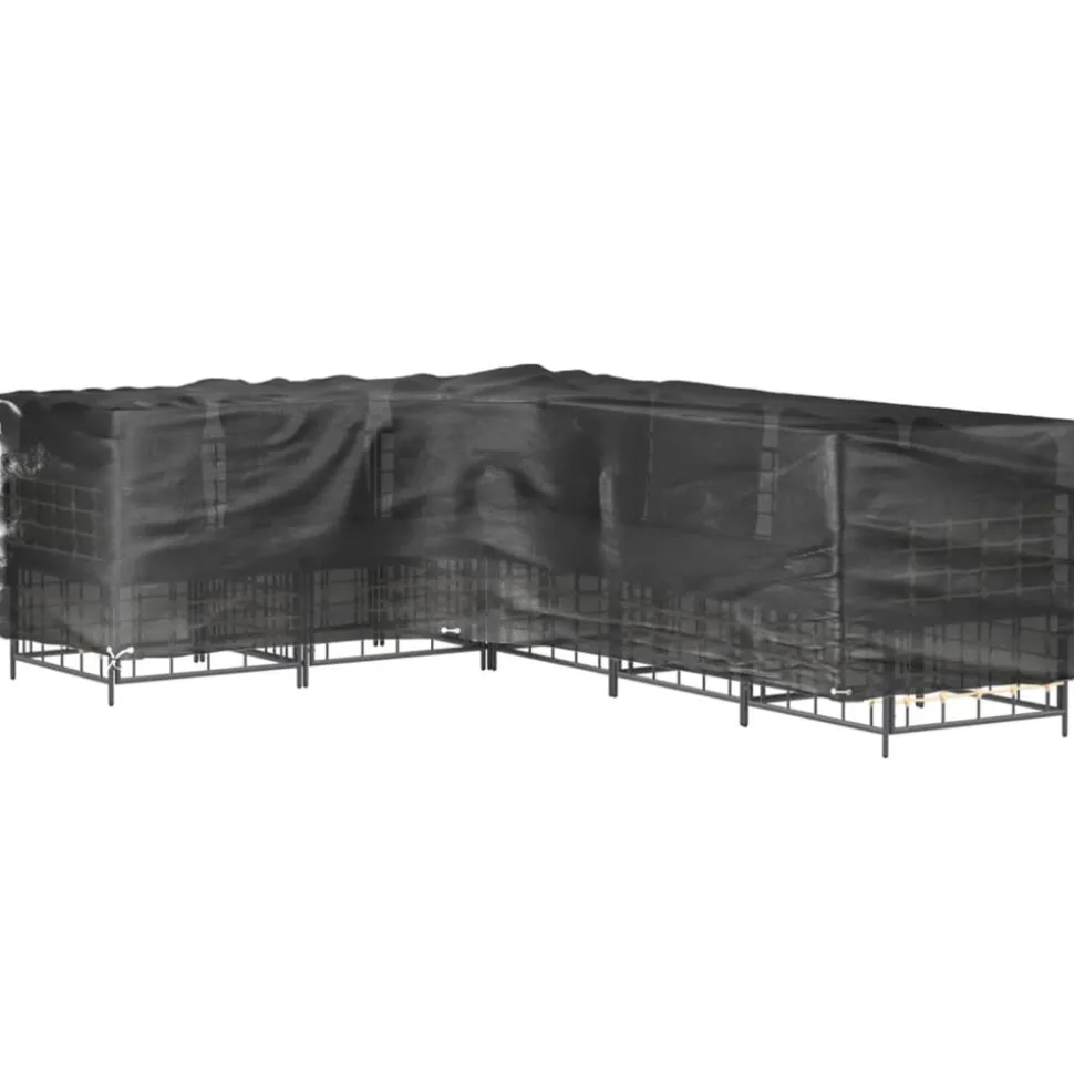 VIDAXL - Housses de salon de jardin en forme de l 2 pcs 16 œillets