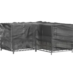 VIDAXL - Housses de salon de jardin en forme de l 2 pcs 16 œillets