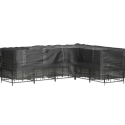 VIDAXL - Housses de salon de jardin en forme de l 2 pcs 18 œillets