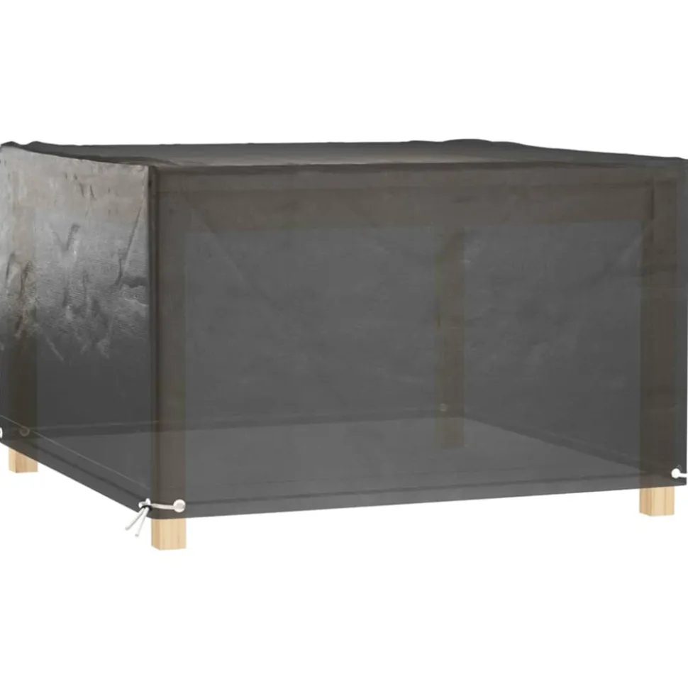 VIDAXL - Housses de salon de jardin 2 pcs 8 œillets 125x125x75 cm carré