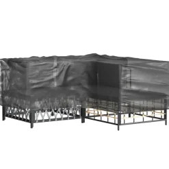 VIDAXL - Housses de salon de jardin en forme de l 2 pcs 16 œillets