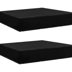 VIDAXL - Housses de salon de jardin 2 pcs 12 œillets 250x250x70 cm
