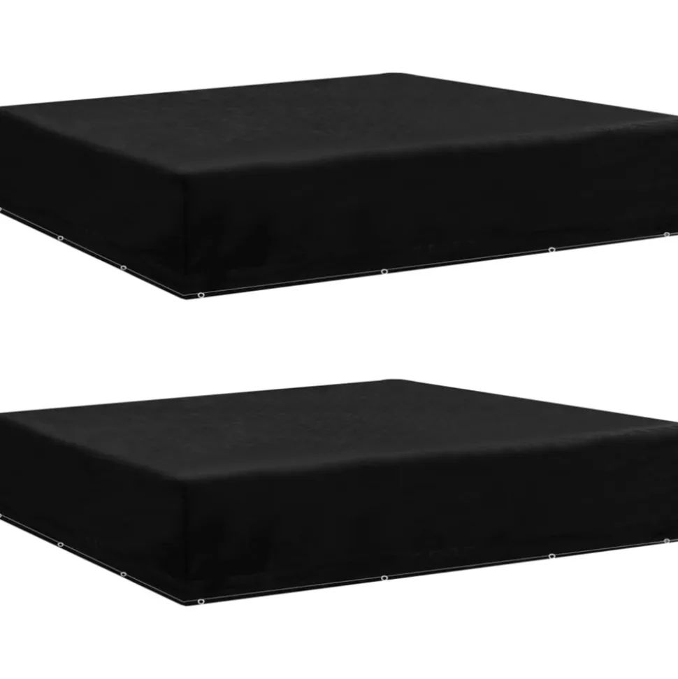 VIDAXL - Housses de salon de jardin 2 pcs 12 œillets 250x250x70 cm