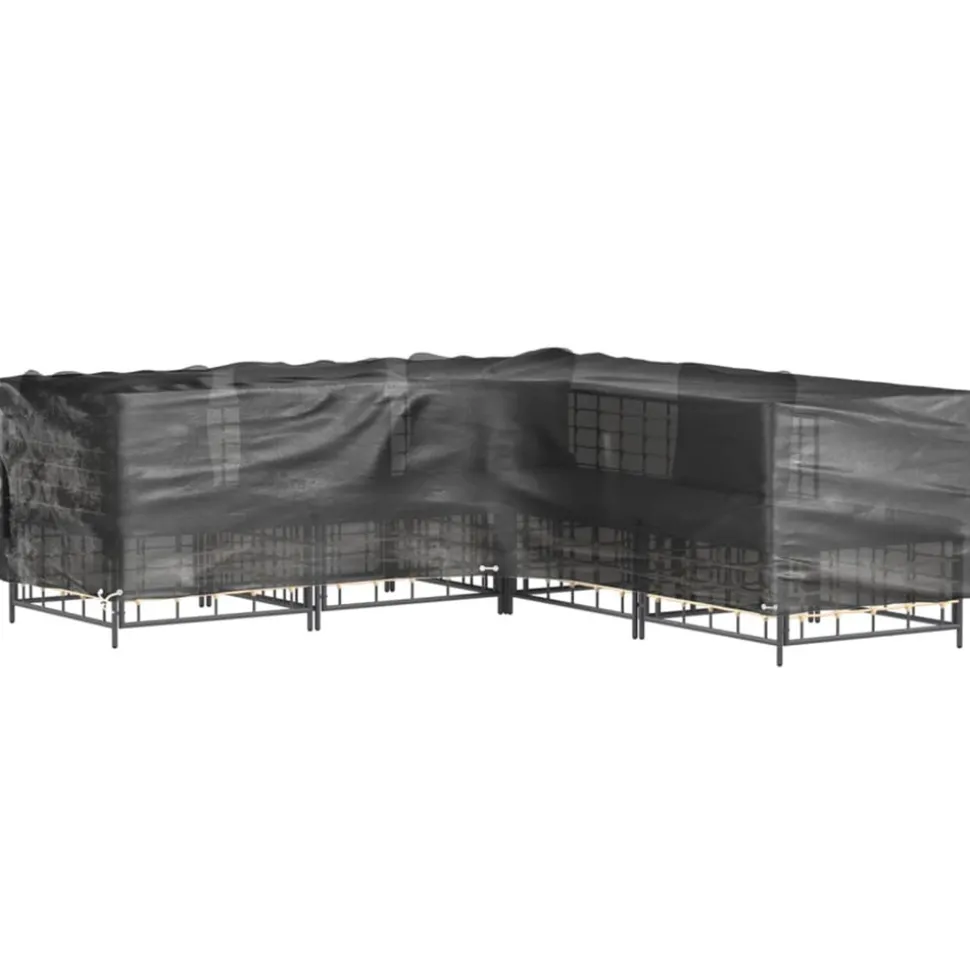VIDAXL - Housses de salon de jardin en forme de l 2 pcs 12 œillets