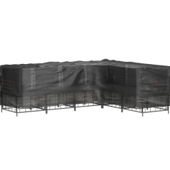 VIDAXL - Housses de salon de jardin en forme de l 2 pcs 16 œillets