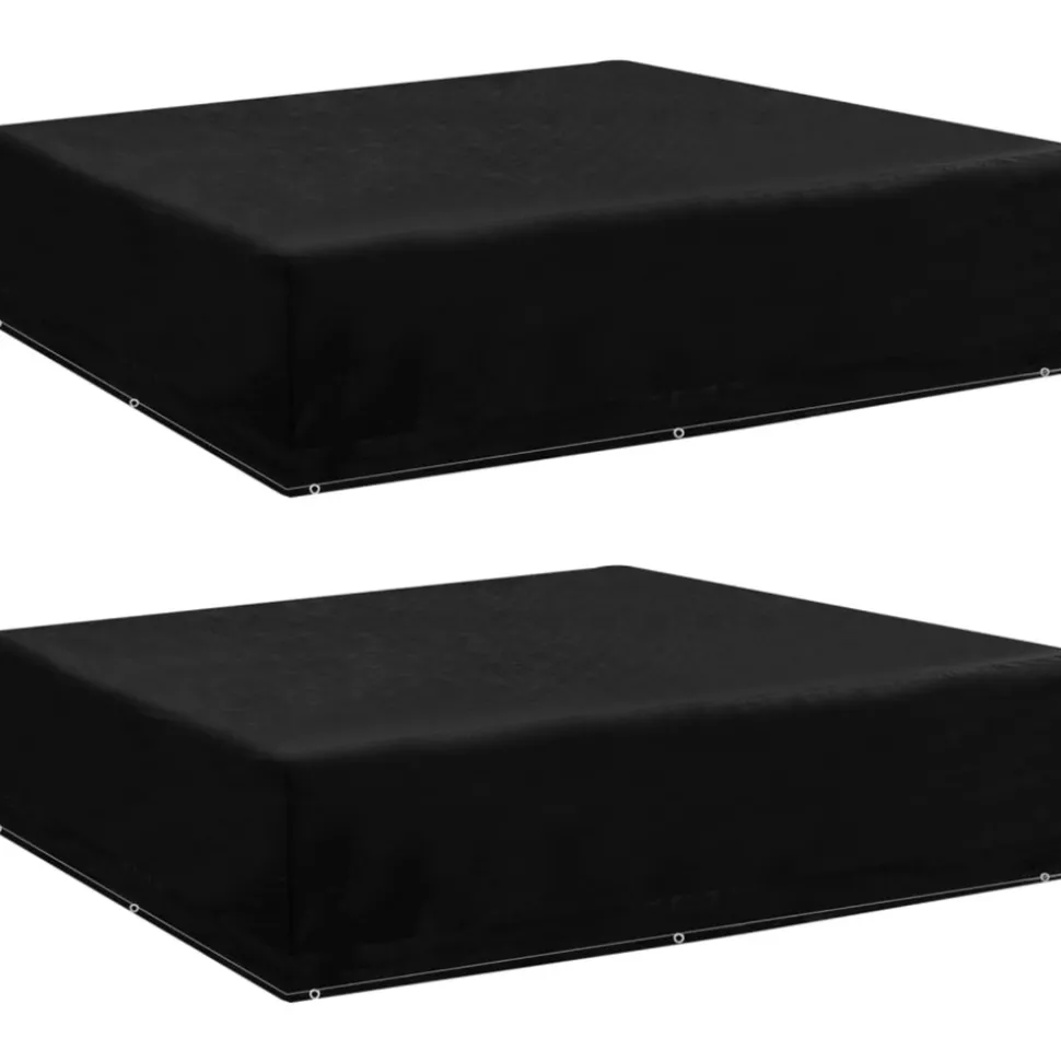 VIDAXL - Housses de salon de jardin 2 pcs 8 œillets 200x200x70 cm