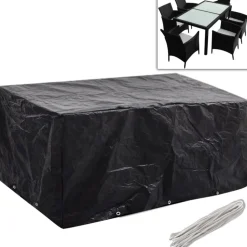 VIDAXL - Housses de salon de jardin 2 pcs rotin 10 œillets 240 x 140 cm