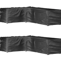VIDAXL - Housses de salon de jardin en forme de l 2 pcs 18 œillets