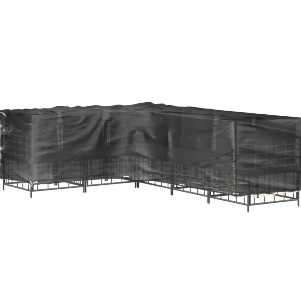 VIDAXL - Housses de salon de jardin en forme de l 2 pcs 18 œillets
