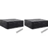 VIDAXL - Housses de salon de jardin 2 pcs 8 œillets 250x210x90 cm
