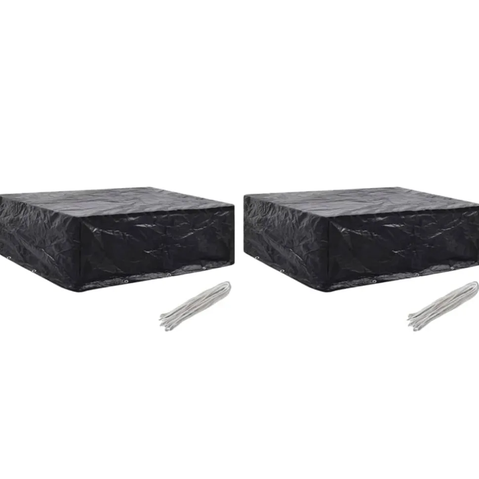 VIDAXL - Housses de salon de jardin 2 pcs 8 œillets 250x210x90 cm