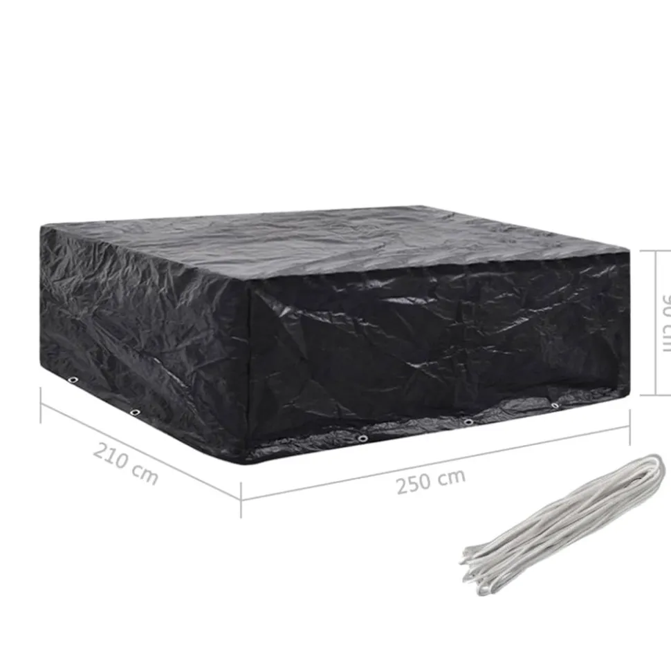 VIDAXL - Housses de salon de jardin 2 pcs 8 œillets 250x210x90 cm