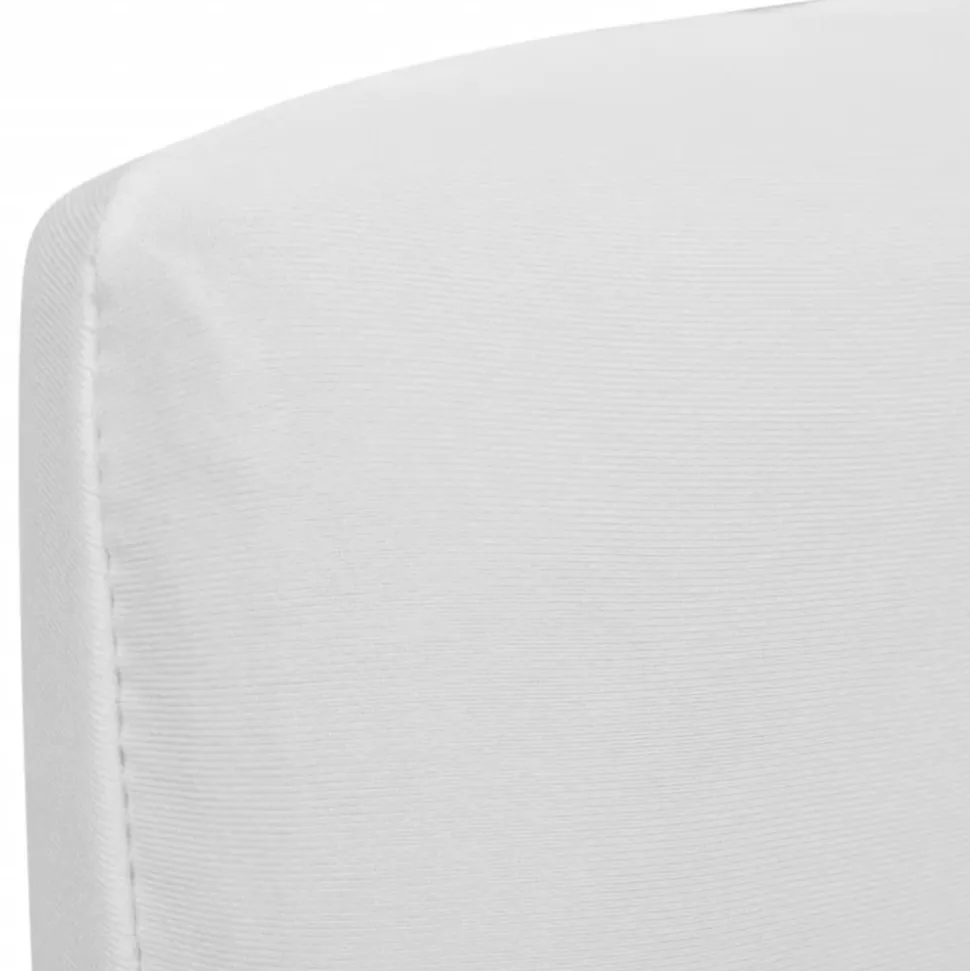 VIDAXL - Housses extensibles de chaise 6 pcs blanc