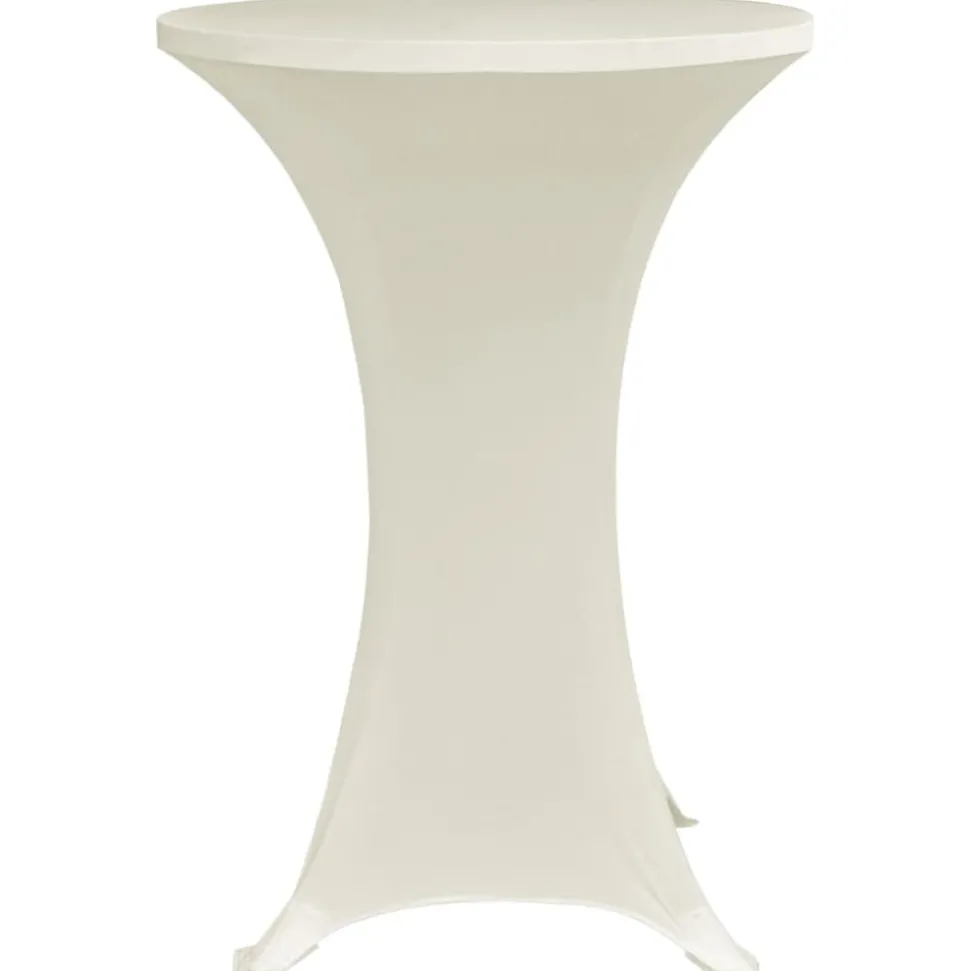 VIDAXL - Housses élastiques de table ø 70 cm crème 4 pcs