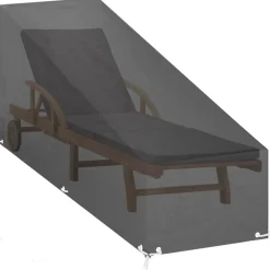 VIDAXL - Housses pour chaise longue 2 pcs 12 œillets 200x65x35/60 cm pe