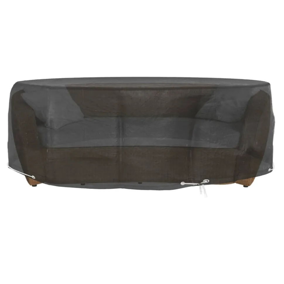 VIDAXL - Housses pour salon îlot 2 pcs 8 œillets ø188x50 cm rond